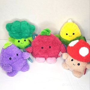 ROOT BUM BUMZ 5 PIECE SET 🥦 5" Veggie Bum Bumz Root Series by Kelly Toy NWT